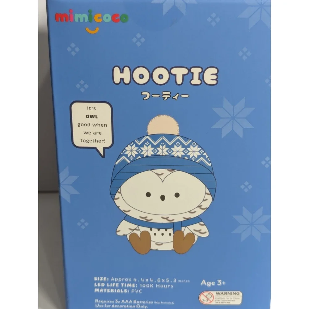 Mimicoco Warm White Moodlight  Hootie Owl nursery light lamp LED powered glowing